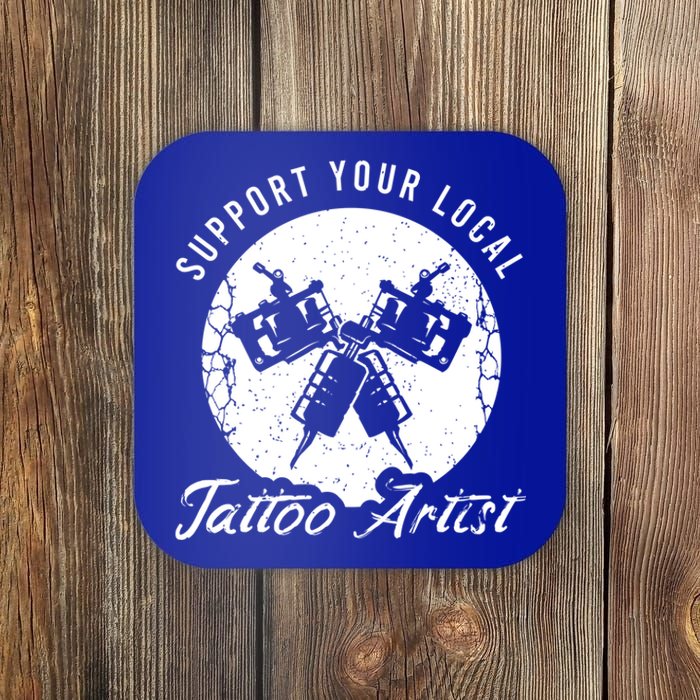 Funny Tattoo Outfit For A Tattoo Artist Gift Coaster