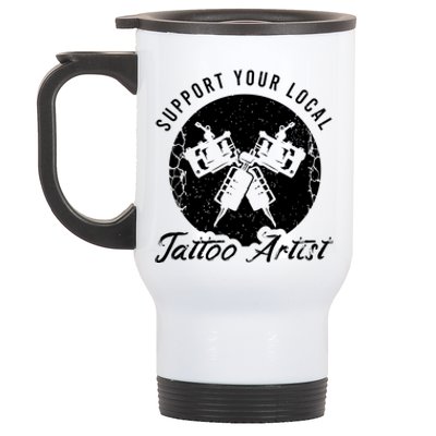 Funny Tattoo Outfit For A Tattoo Artist Gift Stainless Steel Travel Mug