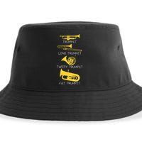 Funny Types Of Trumpet Player Sustainable Bucket Hat