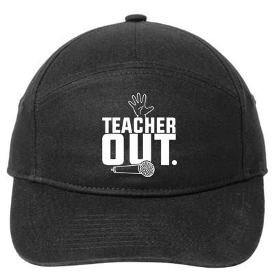 Funny Teacher Out Last Day Of School End Of Year Teacher 7-Panel Snapback Hat