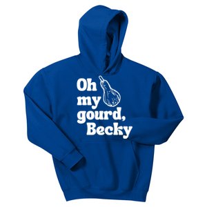 Funny Thanksgiving Oh My Gourd Becky Gift Kids Hoodie