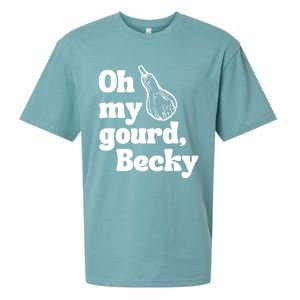 Funny Thanksgiving Oh My Gourd Becky Gift Sueded Cloud Jersey T-Shirt