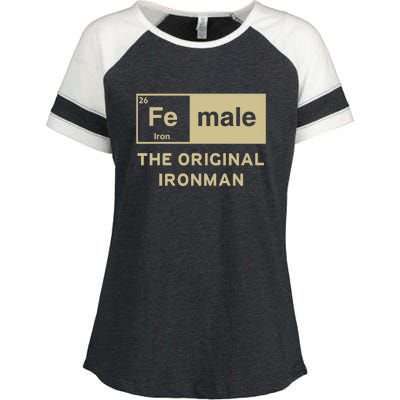 Female The Original Ironman Enza Ladies Jersey Colorblock Tee