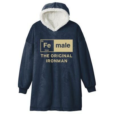 Female The Original Ironman Hooded Wearable Blanket