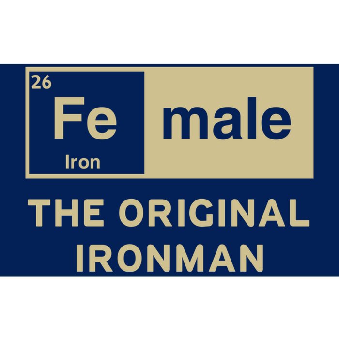 Female The Original Ironman Bumper Sticker