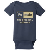 Female The Original Ironman Baby Bodysuit