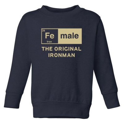 Female The Original Ironman Toddler Sweatshirt