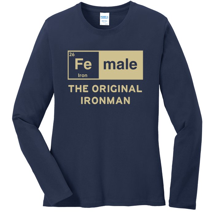 Female The Original Ironman Ladies Long Sleeve Shirt