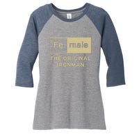 Female The Original Ironman Women's Tri-Blend 3/4-Sleeve Raglan Shirt