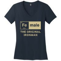 Female The Original Ironman Women's V-Neck T-Shirt