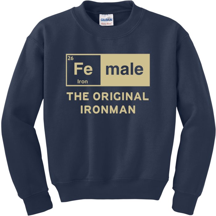 Female The Original Ironman Kids Sweatshirt