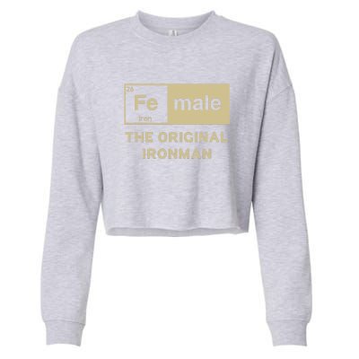 Female The Original Ironman Cropped Pullover Crew