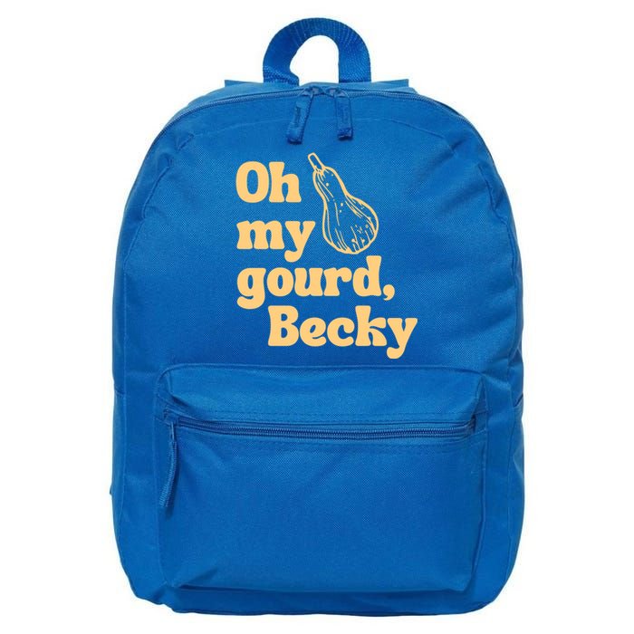 Funny Thanksgiving Oh My Gourd Becky Gift 16 in Basic Backpack