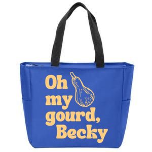 Funny Thanksgiving Oh My Gourd Becky Gift Zip Tote Bag