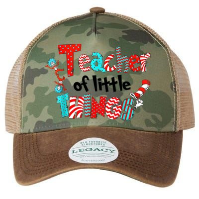 Funny Teacher Of Little Things For Teacher Cat And Hat Legacy Tie Dye Trucker Hat