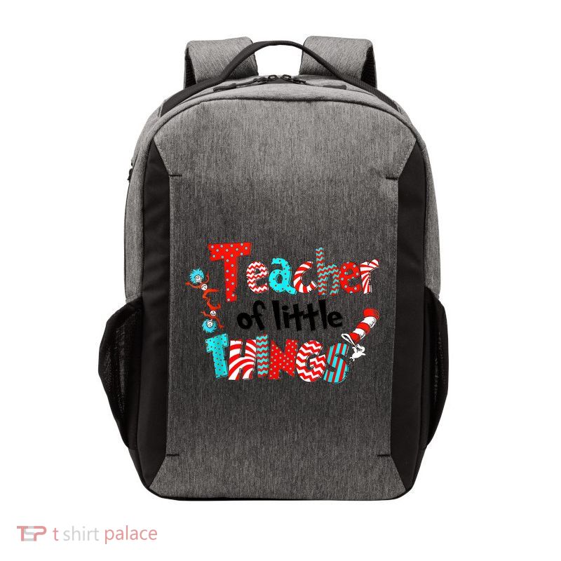 Funny Teacher Of Little Things For Teacher Cat And Hat Vector Backpack