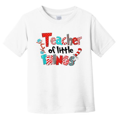 Funny Teacher Of Little Things For Teacher Cat And Hat Toddler T-Shirt