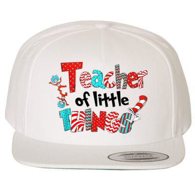 Funny Teacher Of Little Things For Teacher Cat And Hat Wool Snapback Cap