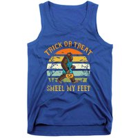 Funny Trick Or Treat Smell My Feet Bigfoot Halloween Vintage Tank Top