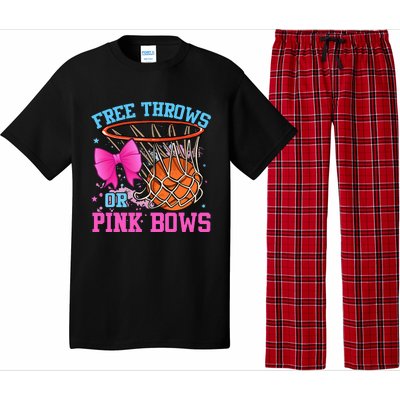 Free Throws or Pink Bows Pregnancy Pink or Blue Basketball Pajama Set