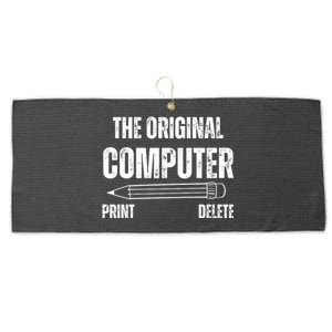 Funny The Original Computer Large Microfiber Waffle Golf Towel