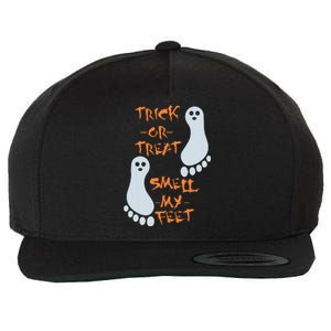 Funny Trick Or Treat Smell My Feet Halloween Wool Snapback Cap