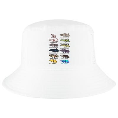 Funny Type Of Axolotls Funny Axolotl Lovers  Cool Comfort Performance Bucket Hat
