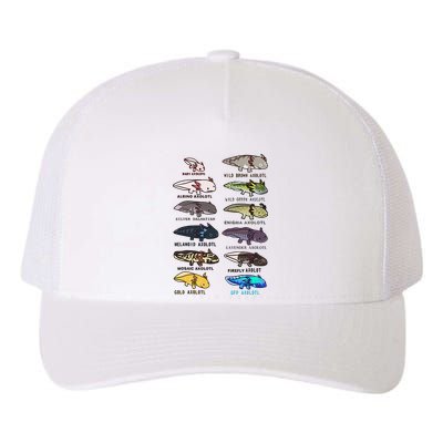 Funny Type Of Axolotls Funny Axolotl Lovers  Yupoong Adult 5-Panel Trucker Hat
