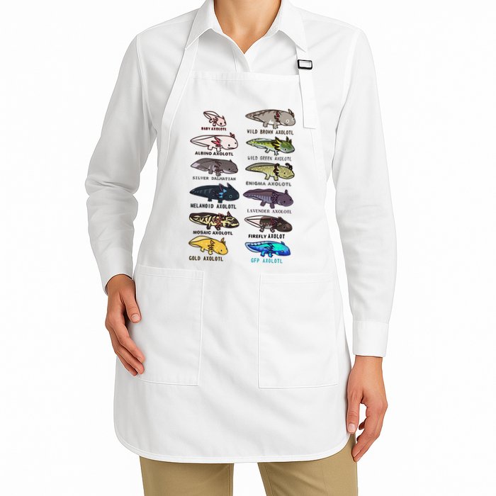 Funny Type Of Axolotls Funny Axolotl Lovers  Apron