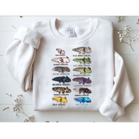 Funny Type Of Axolotls Funny Axolotl Lovers  Sweatshirt