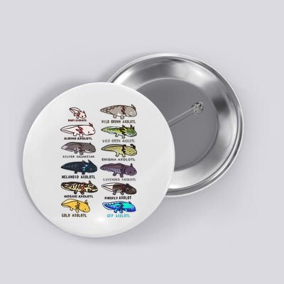 Funny Type Of Axolotls Funny Axolotl Lovers  Button