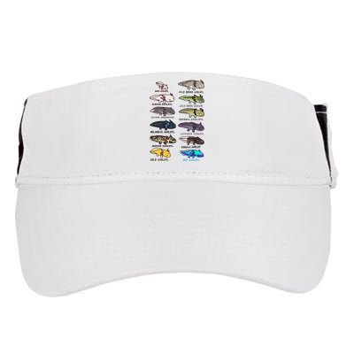 Funny Type Of Axolotls Funny Axolotl Lovers  Adult Drive Performance Visor