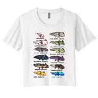 Funny Type Of Axolotls Funny Axolotl Lovers  Crop Top