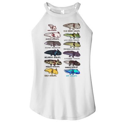 Funny Type Of Axolotls Funny Axolotl Lovers  Women's Perfect Tri Rocker Tank