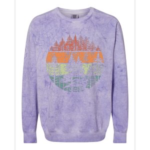 Forest Trees Outdoors Nature Colorblast Crewneck Sweatshirt