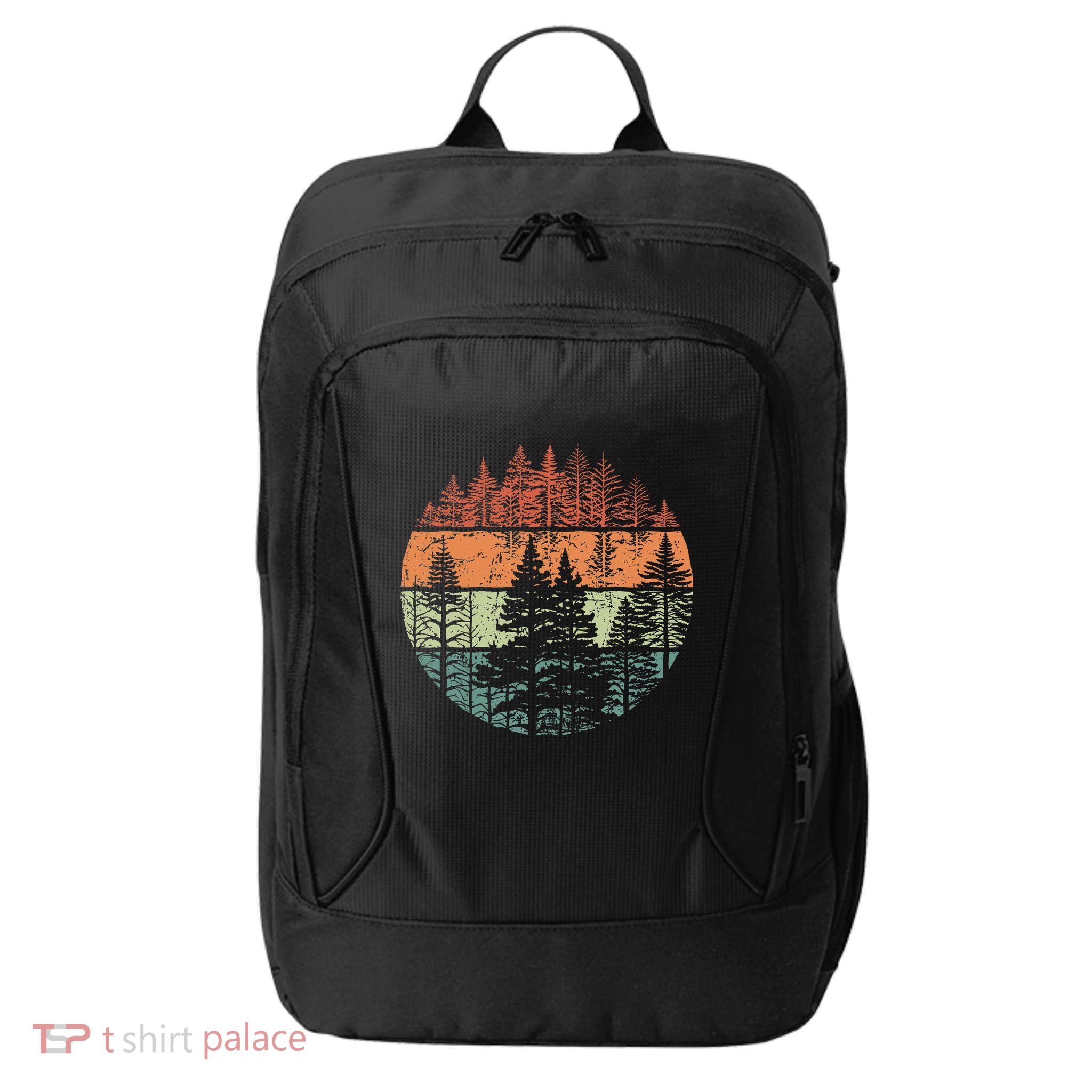 Forest Trees Outdoors Nature City Backpack