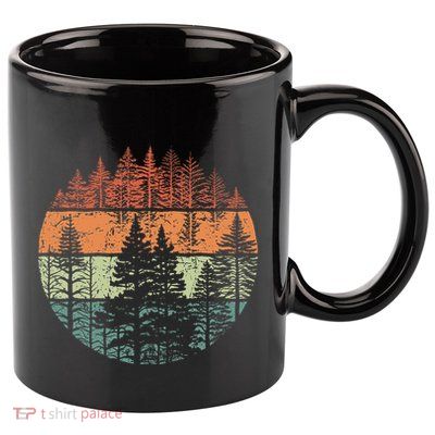 Forest Trees Outdoors Nature 11oz C Handle Ceramic Mug