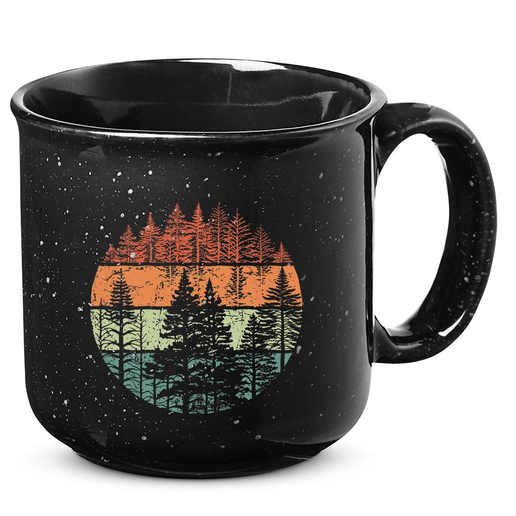 Forest Trees Outdoors Nature 15oz Campfire Ceramic Mug
