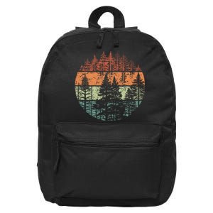 Forest Trees Outdoors Nature 16 in Basic Backpack