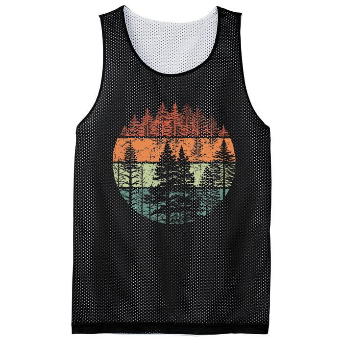 Forest Trees Outdoors Nature Mesh Reversible Basketball Jersey Tank