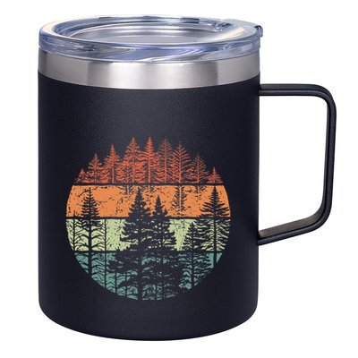 Forest Trees Outdoors Nature 12oz Stainless Steel Coffee Mug
