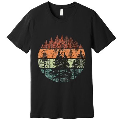 Forest Trees Outdoors Nature Premium T-Shirt