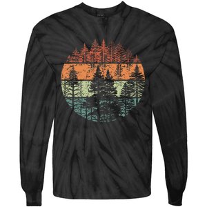 Forest Trees Outdoors Nature Tie-Dye Long Sleeve Shirt