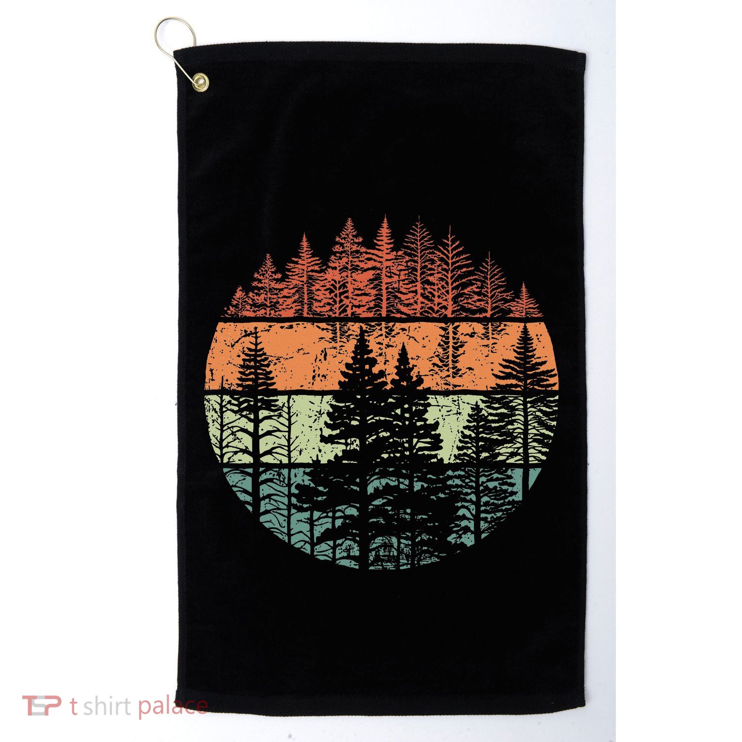 Forest Trees Outdoors Nature Golf Towel