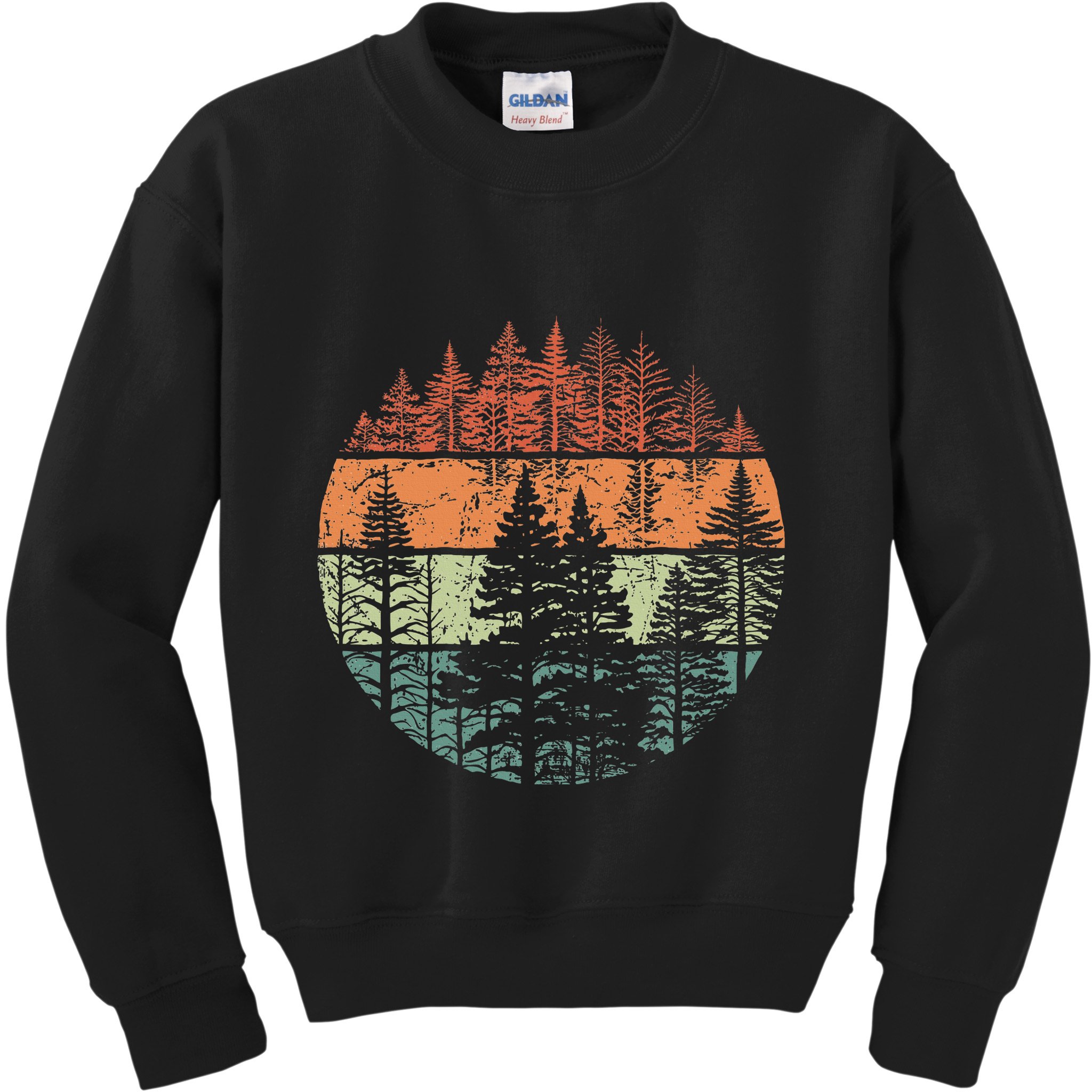 Forest Trees Outdoors Nature Kids Sweatshirt