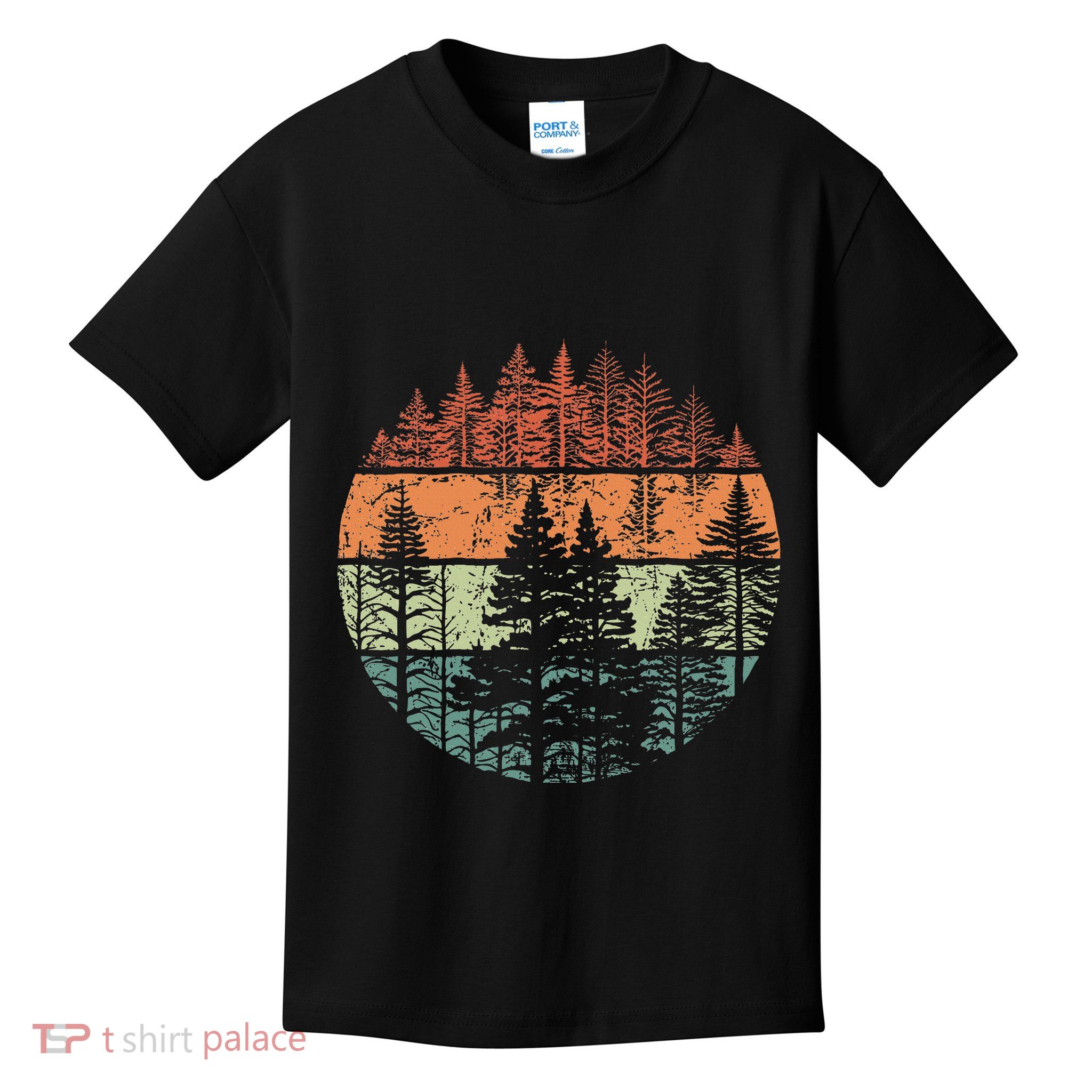 Forest Trees Outdoors Nature Kids T-Shirt