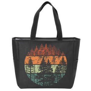 Forest Trees Outdoors Nature Zip Tote Bag