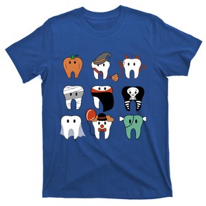 Funny Trick Or Teeth Funny Dental Halloween Treat Dentist Gift T-Shirt