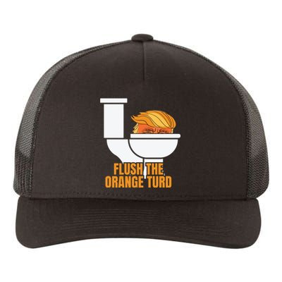 Flush The Orange Turd Yupoong Adult 5-Panel Trucker Hat