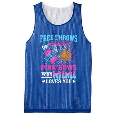 Free Throws Or Pink Bows Your Mimi Loves Mesh Reversible Basketball Jersey Tank